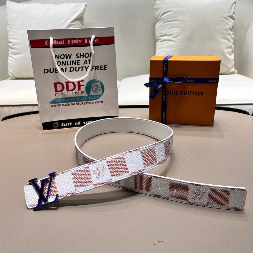 Louis Vuitton Damier Azur Canvas Belt