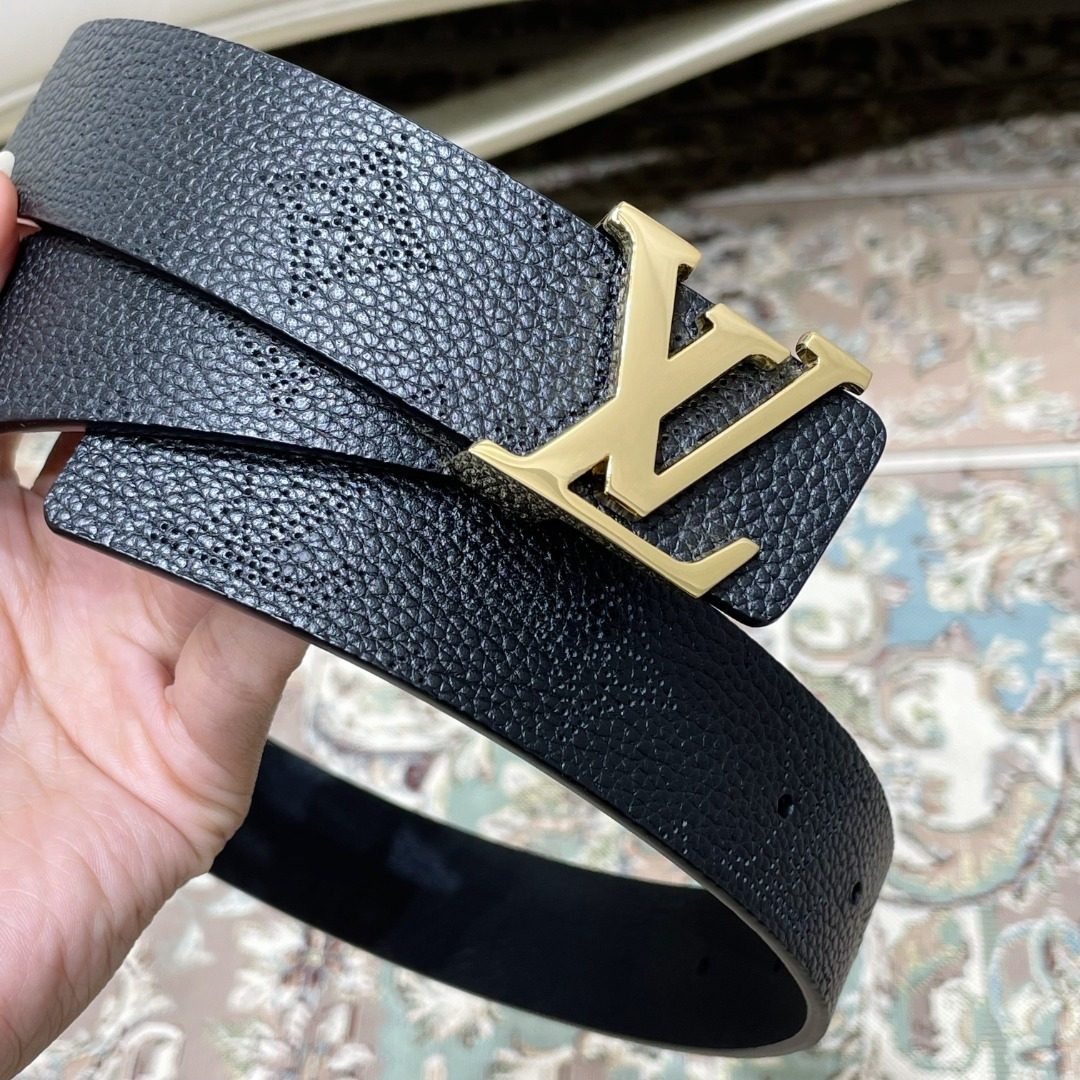 Louis Vuitton Damier Graphite Leather Belt