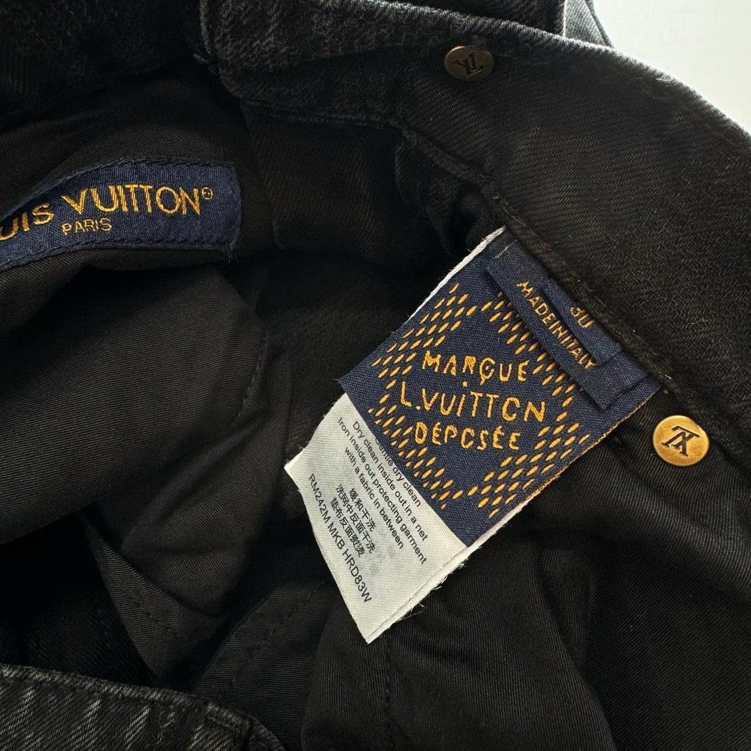 Louis Vuitton Black Denim Jeans