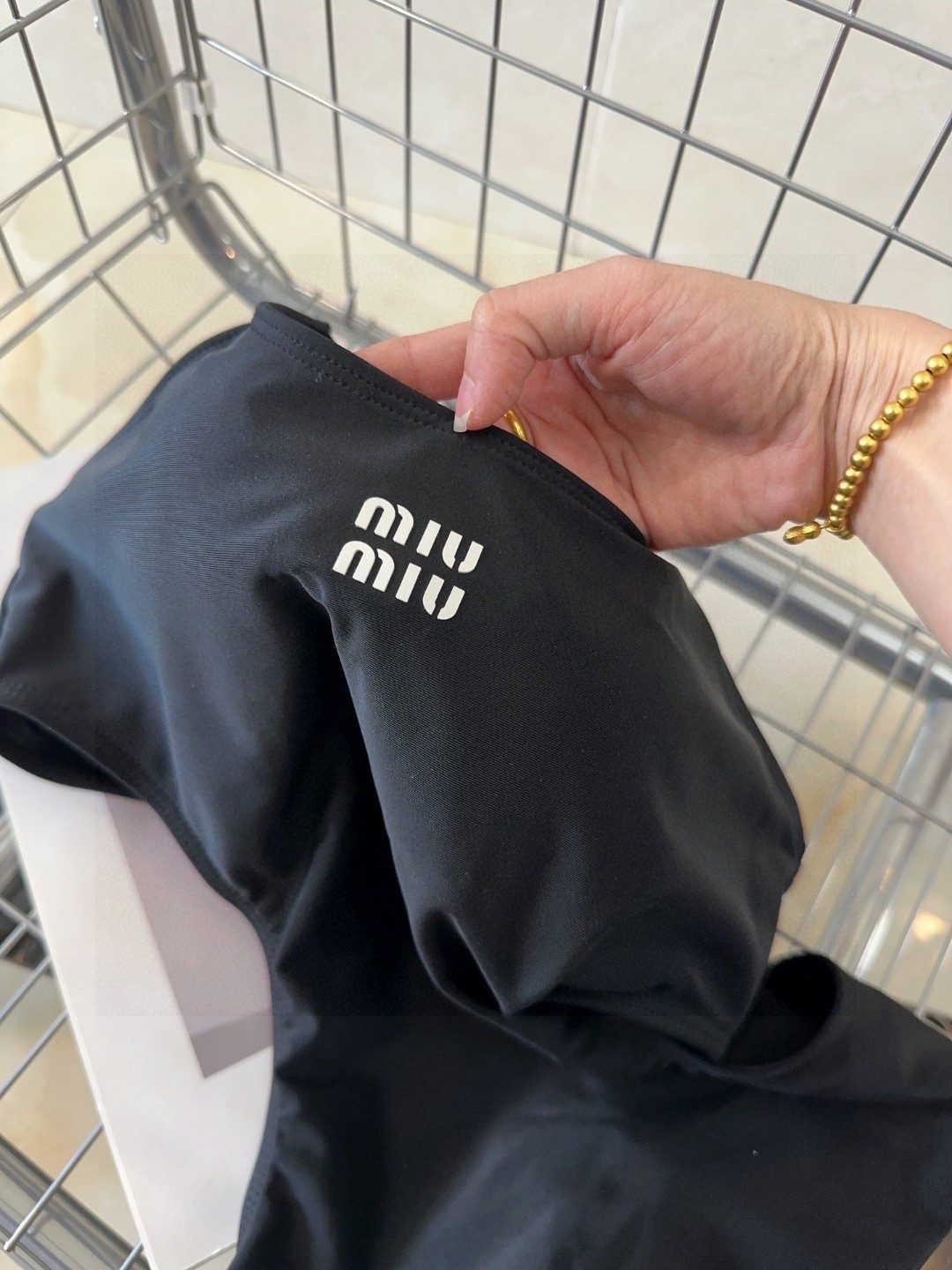 Miu Miu Black Nylon Swimsuit
