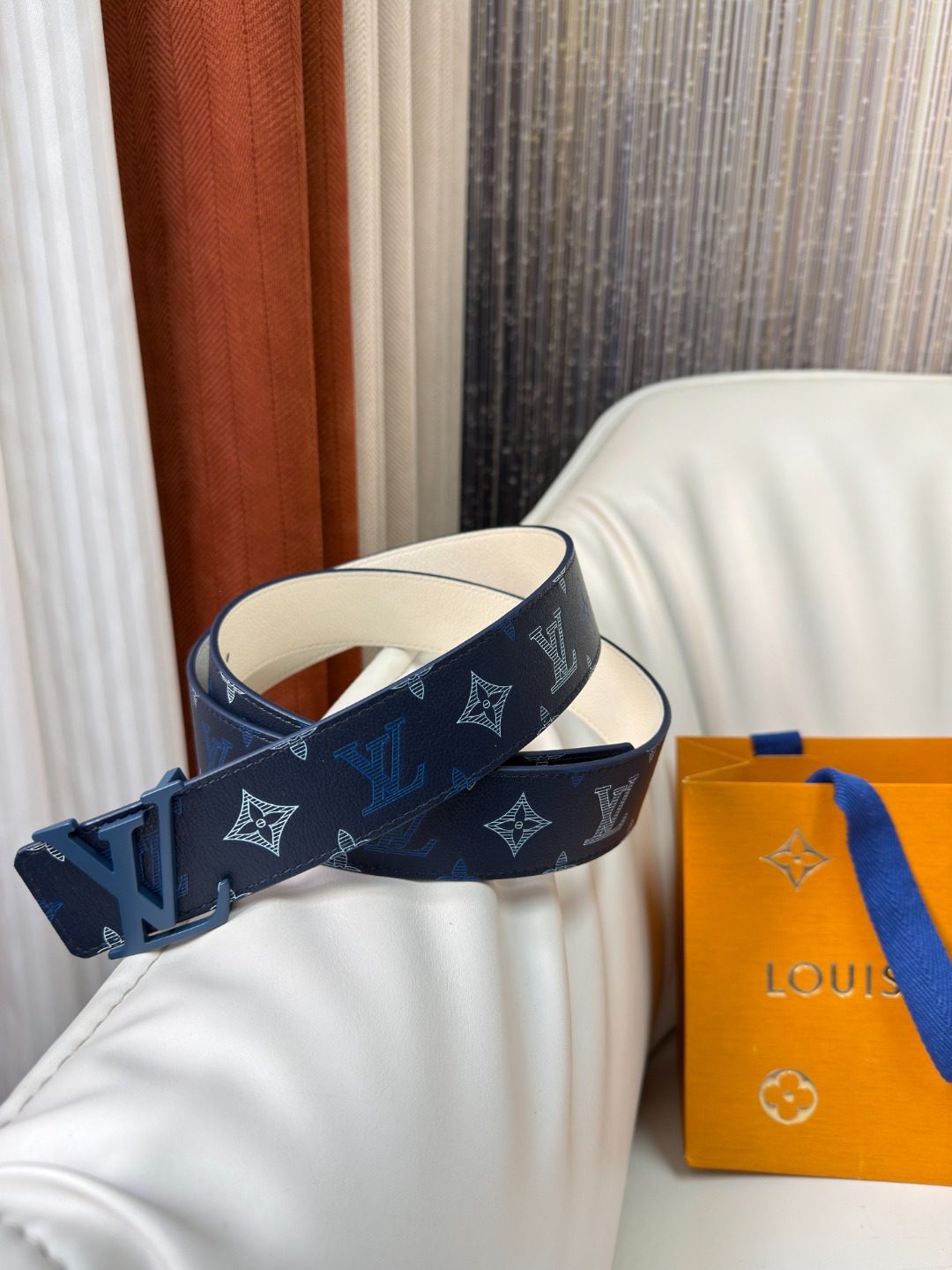 Louis Vuitton Monogram Canvas Leather Belt