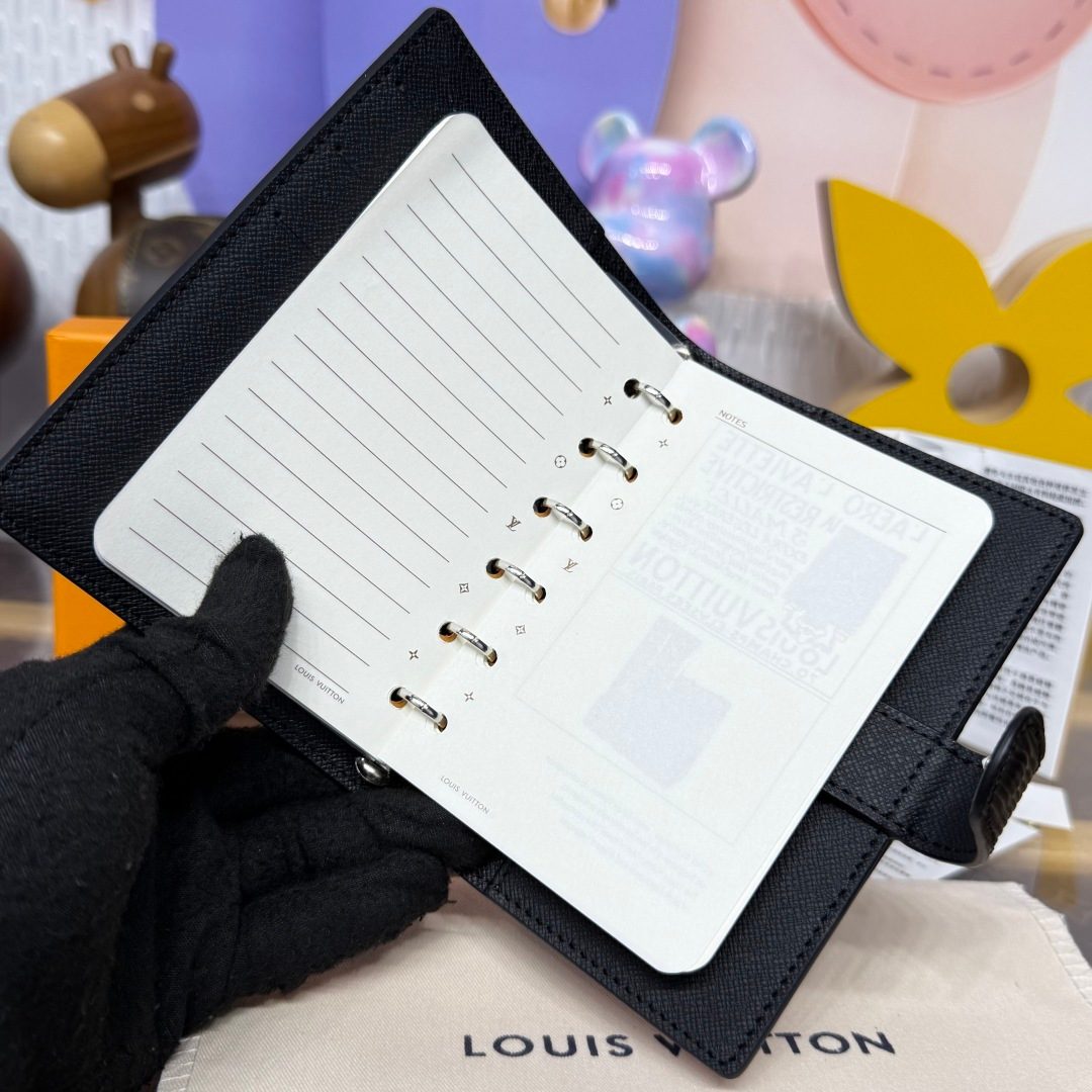 Louis Vuitton Black Epi Leather Notebook