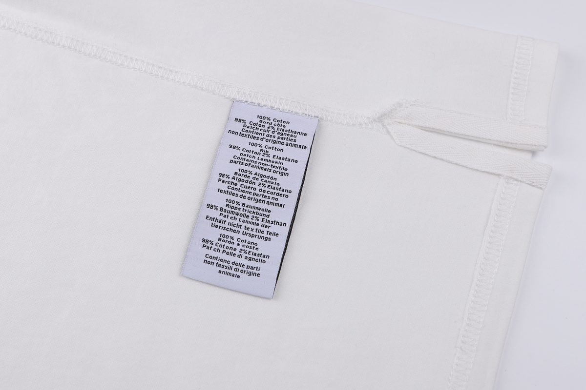 Hermès Leather Patch Cotton Crewneck T-Shirt