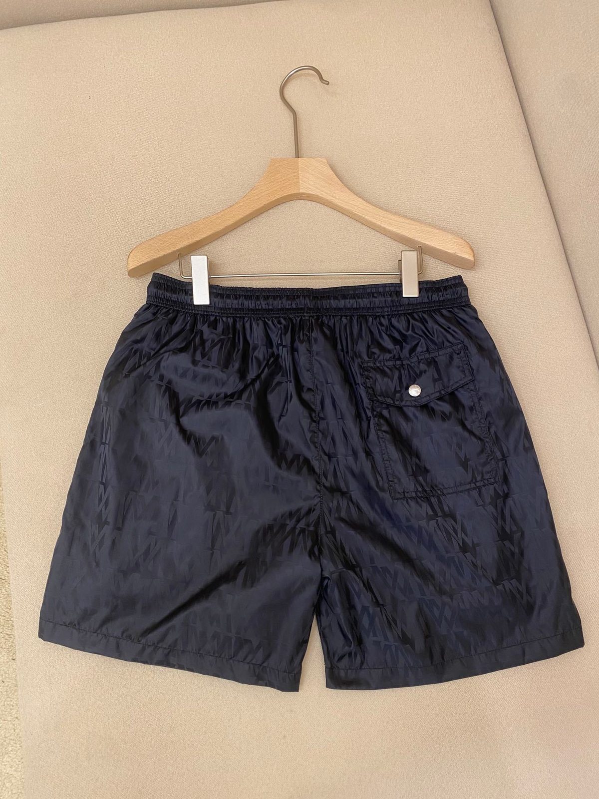 Moncler Nylon Swim Shorts Navy