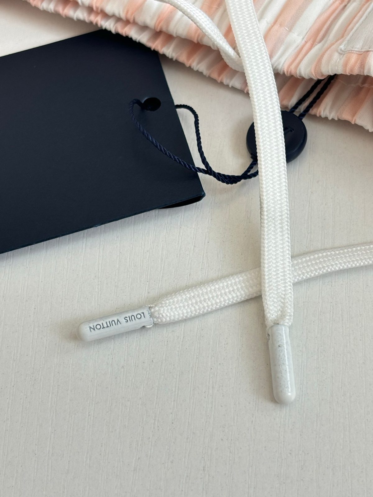 Louis Vuitton Striped Drawstring Shorts