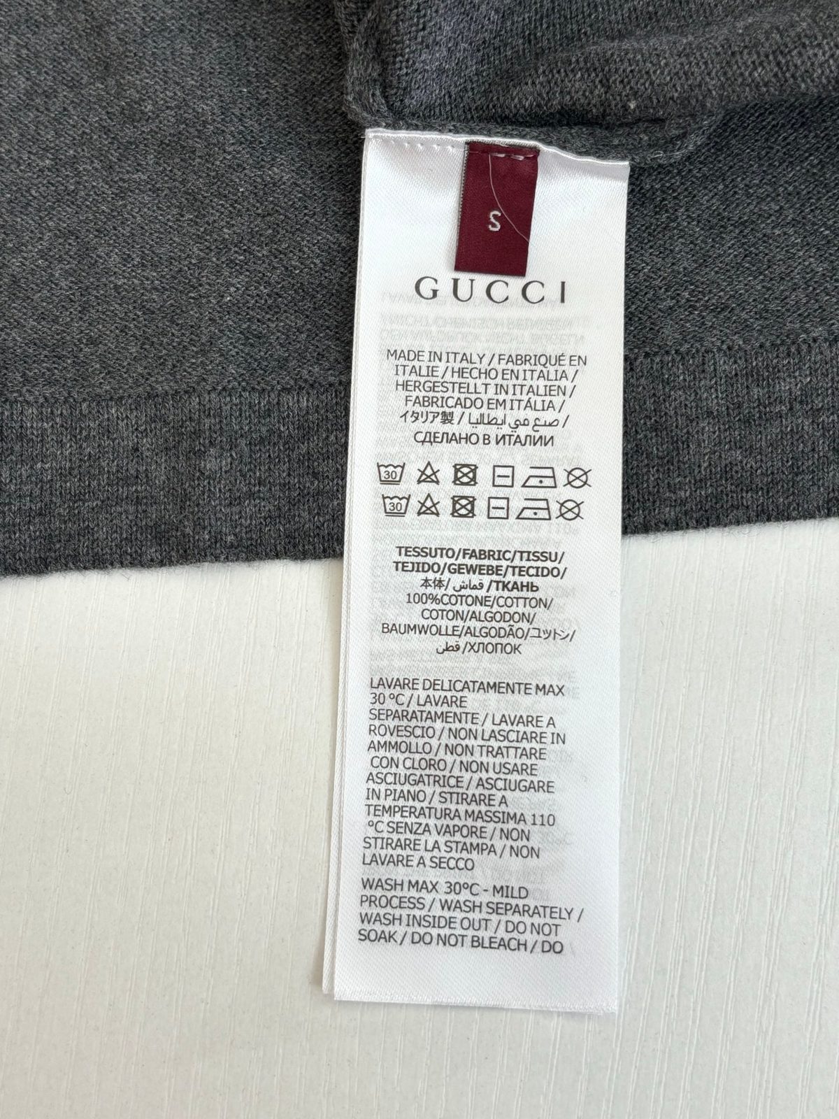 Gucci 100% Cotton Crewneck T-Shirt