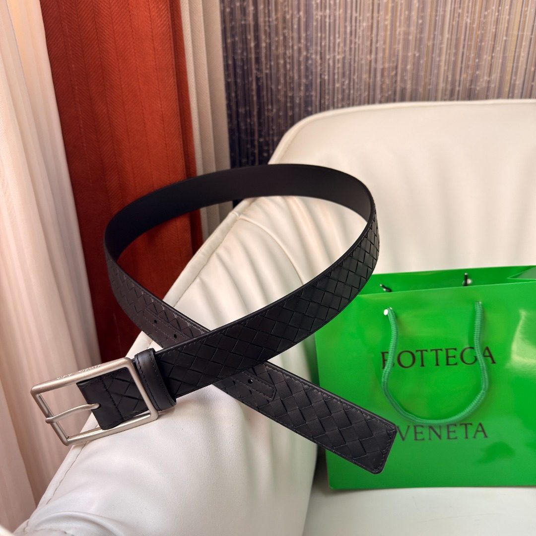 Bottega Veneta Intrecciato Leather Belt