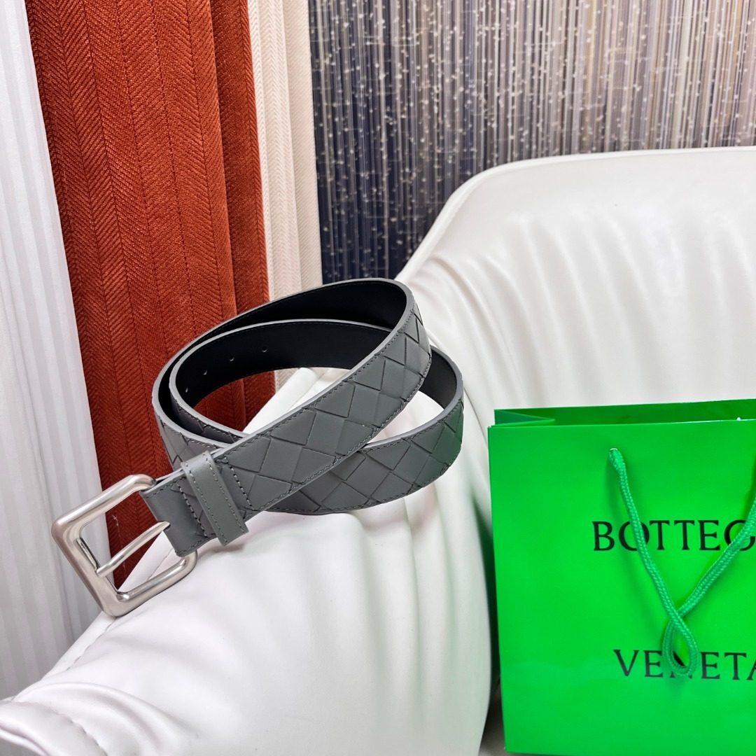 Bottega Veneta Intrecciato Leather Belt