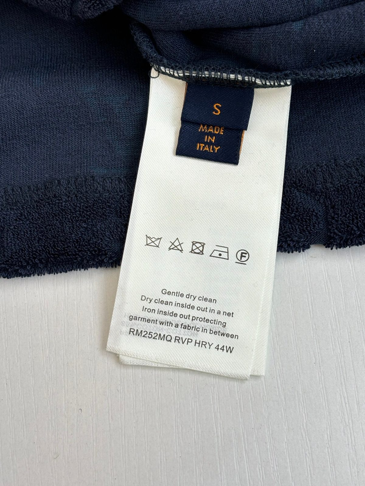 Designer Navy Crewneck Textured T-Shirt