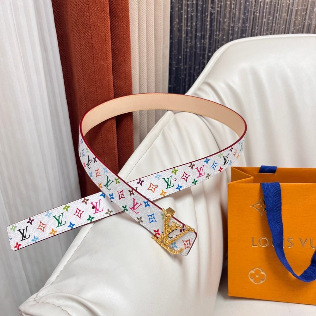 Louis Vuitton Multicolor Monogram Canvas Belt