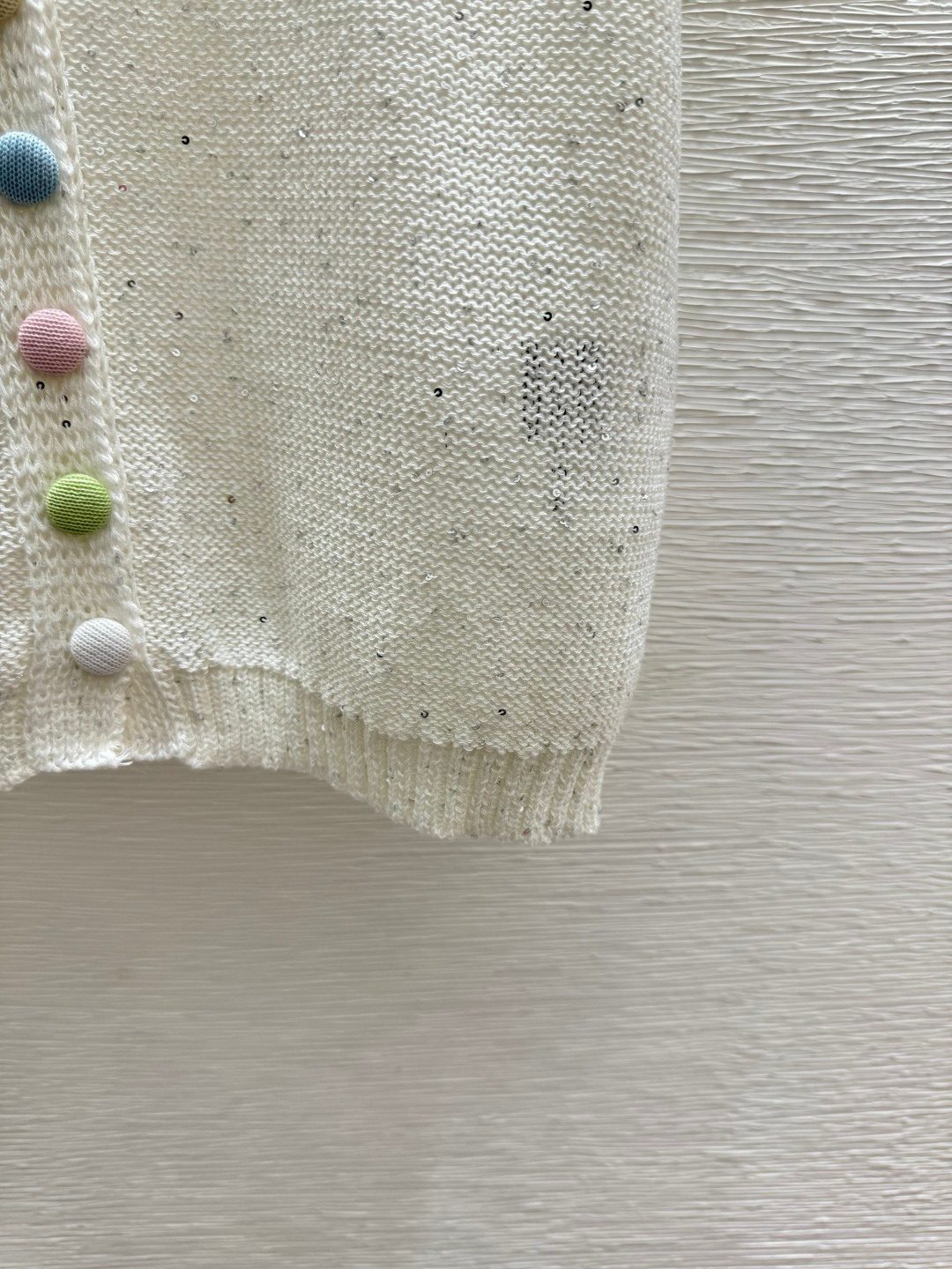 Miu Miu Short Sleeve Cardigan Sweater