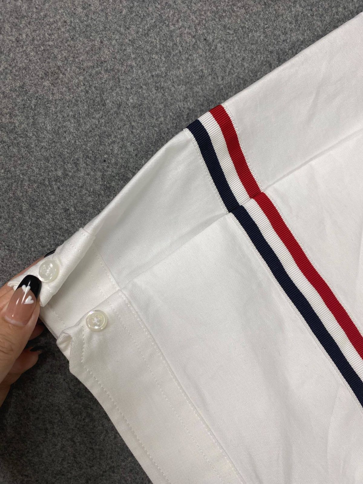 Thom Browne White Oxford Button-Down Shirt
