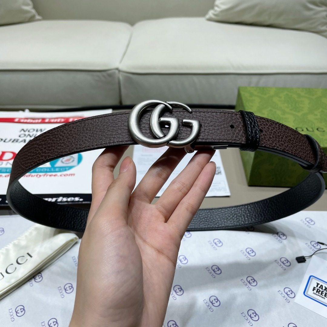 Gucci GG Marmont Leather Belt