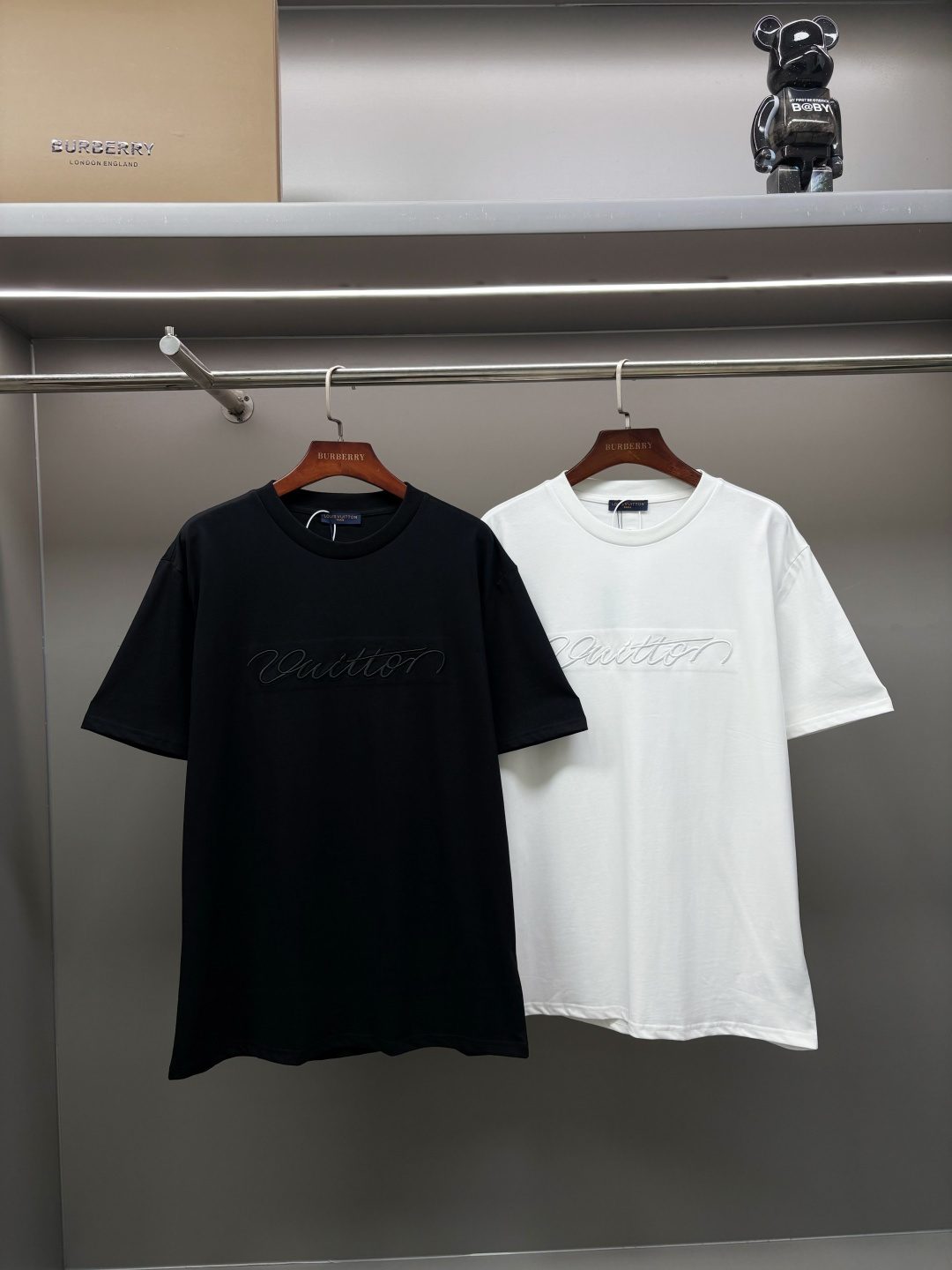 Burberry Outlet Embroidered Logo T-Shirt