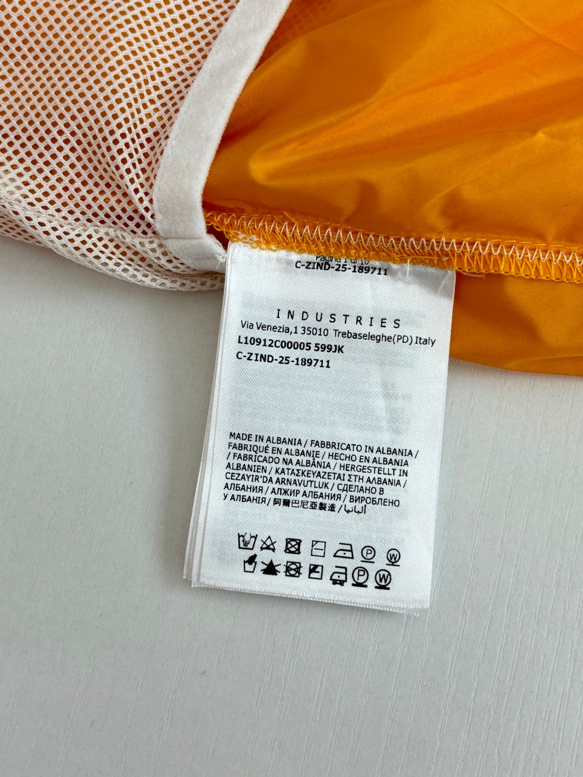 Moncler Orange Nylon Swim Shorts