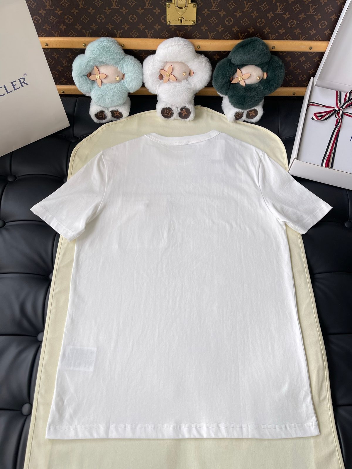 Moncler White Crewneck T-Shirt