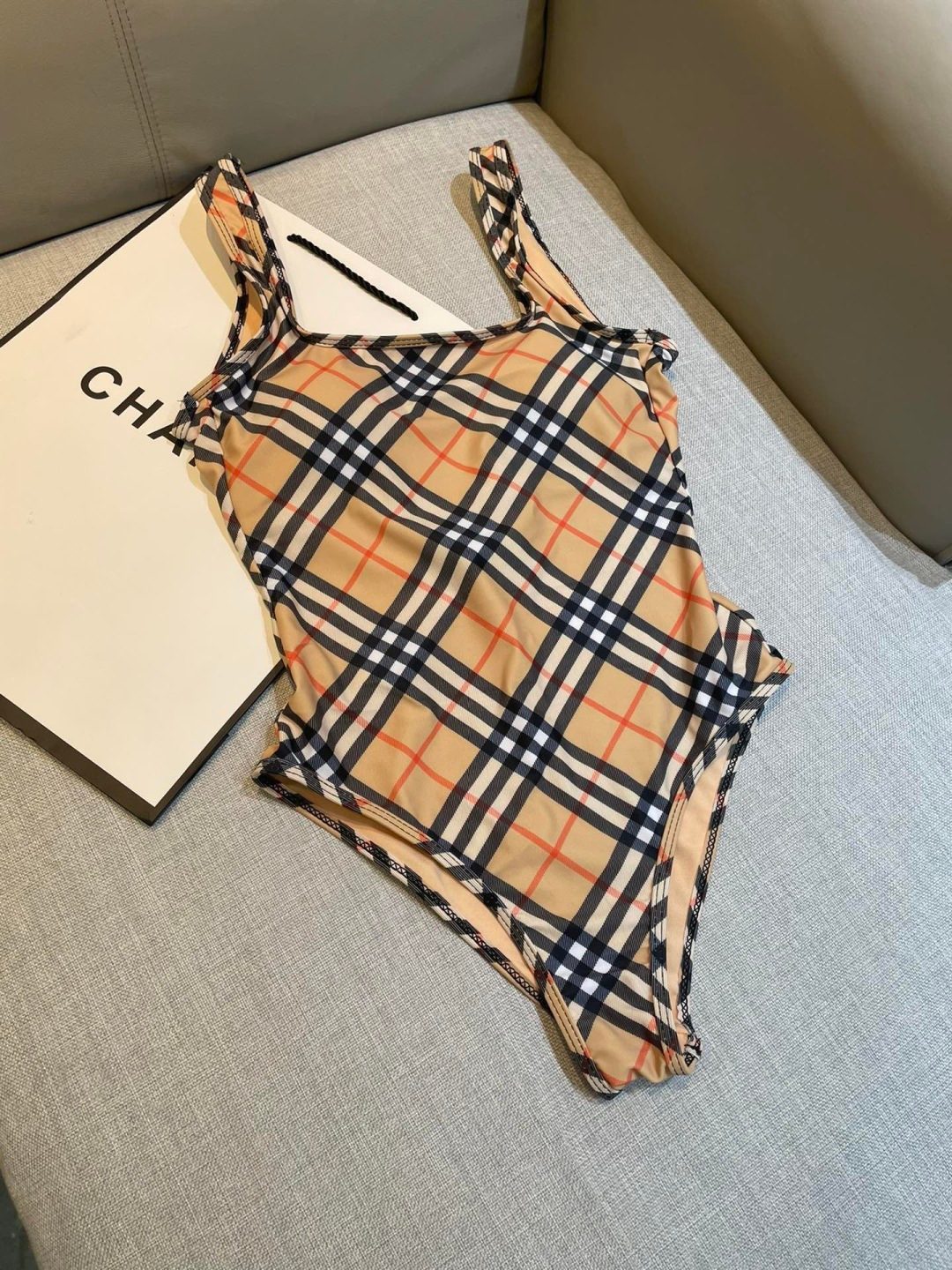 Burberry Vintage Check Tank Top Swimsuit