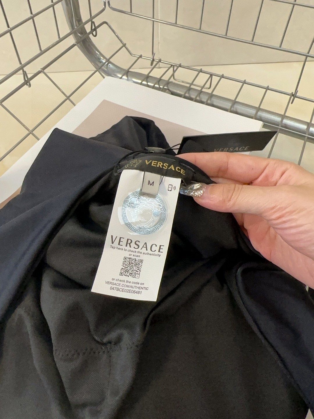 Versace Black Medusa Head Shoulder Bag