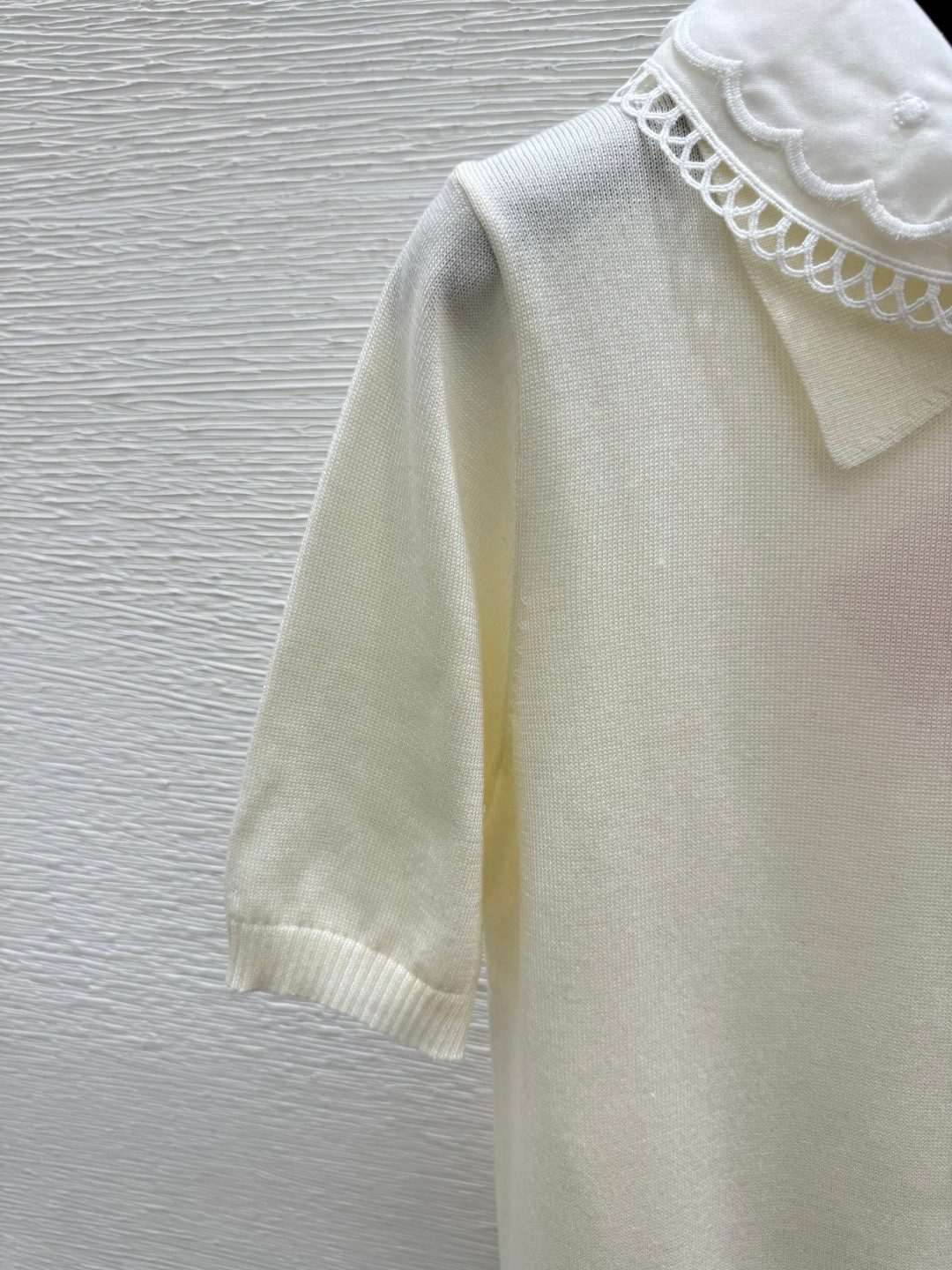 Collared Peter Pan Collar Knit Sweater