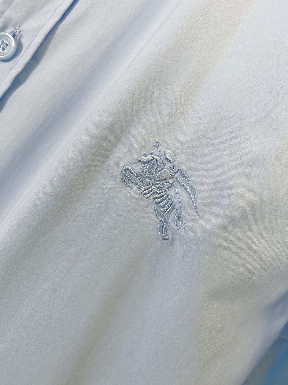 Burberry White Cotton Oxford Shirt