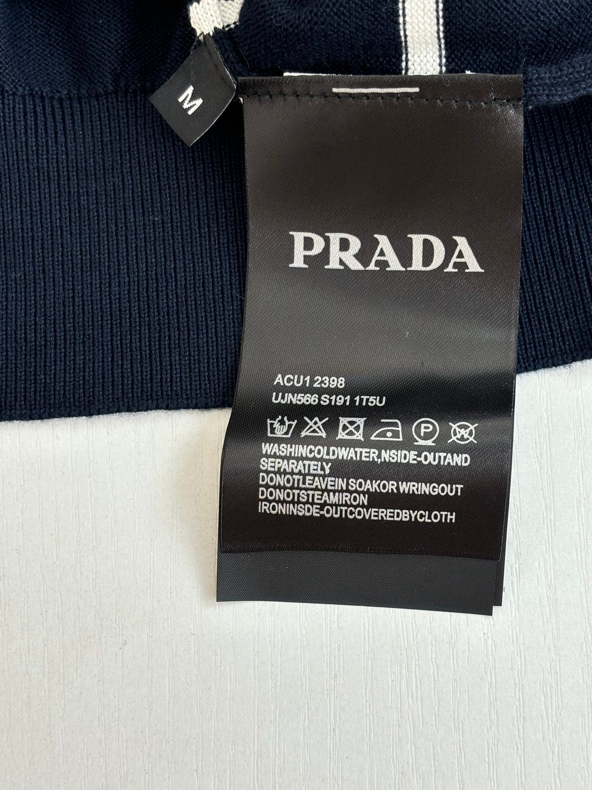 Prada Striped Polo Shirt