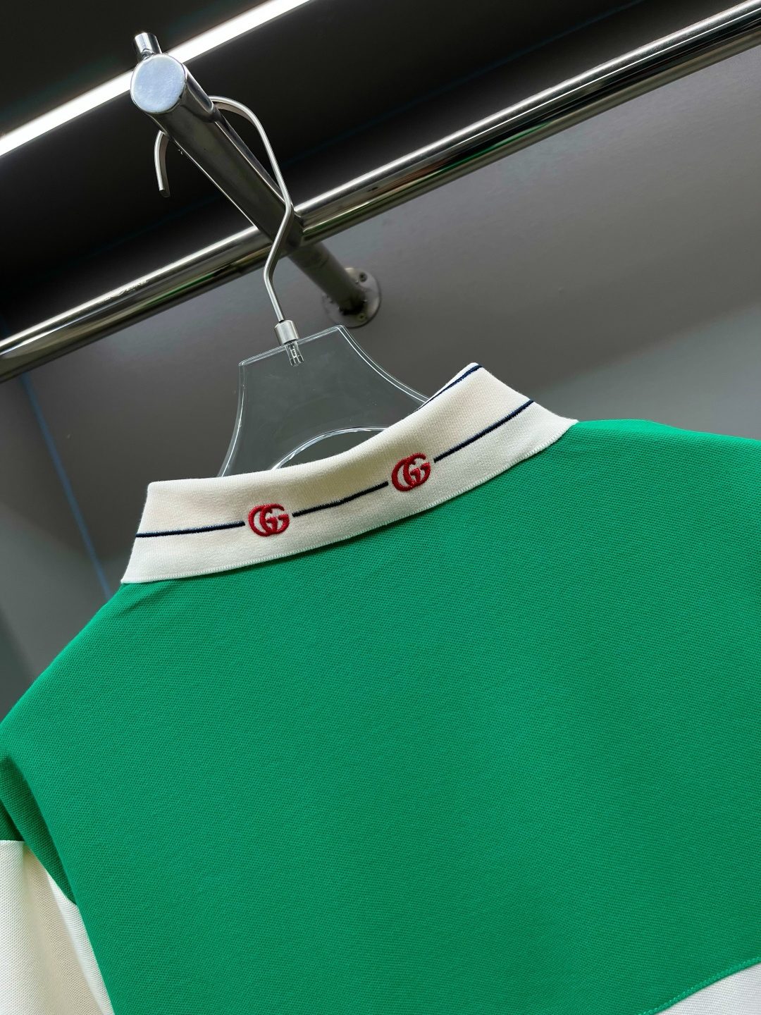 Gucci GG Web Stripe Polo Shirt