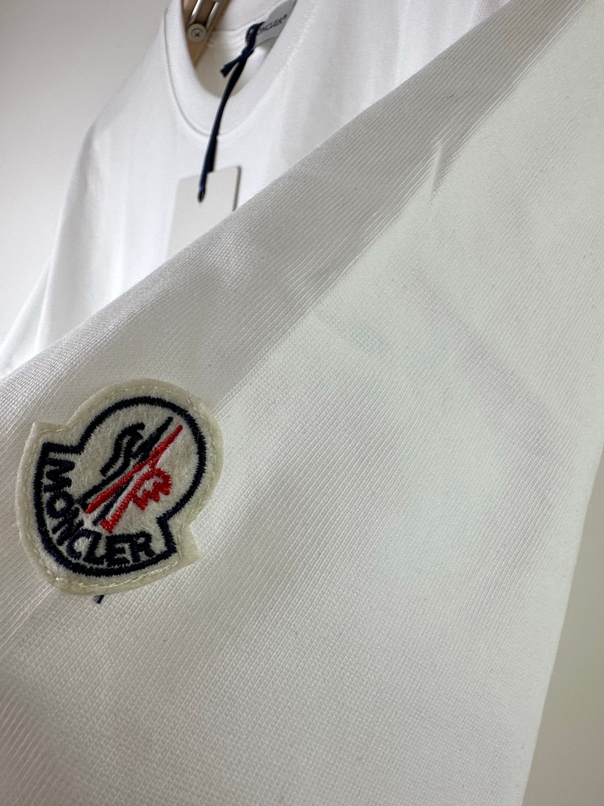 Moncler Logo Patch White T-Shirt