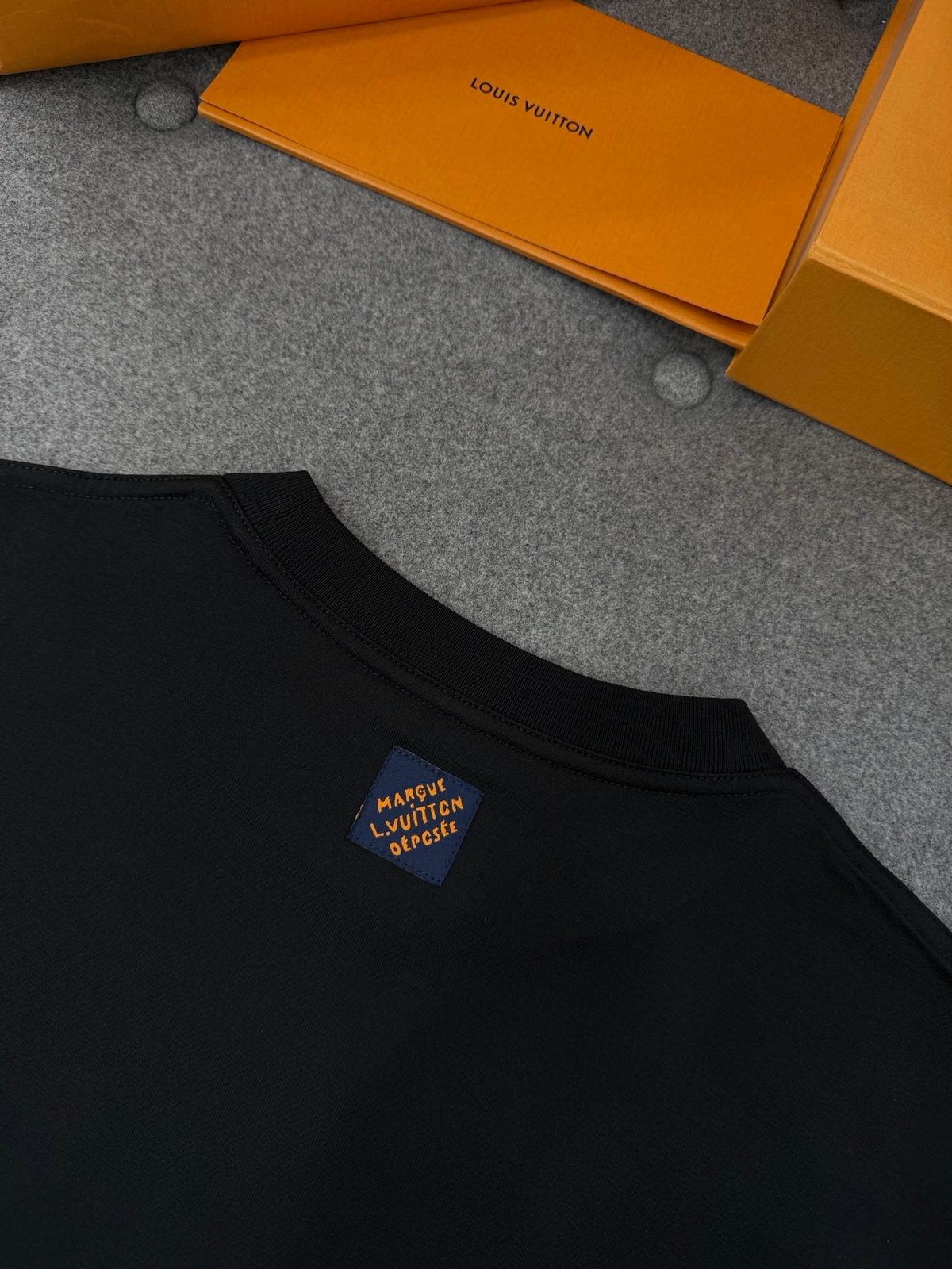 Louis Vuitton Logo Print Cotton T-Shirt