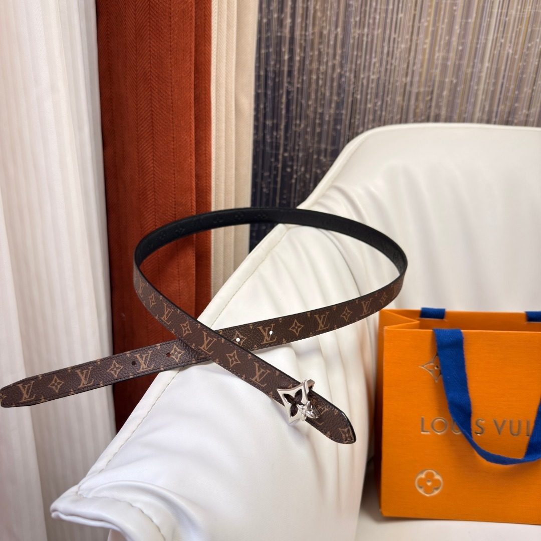 Louis Vuitton Monogram Canvas Leather Belt