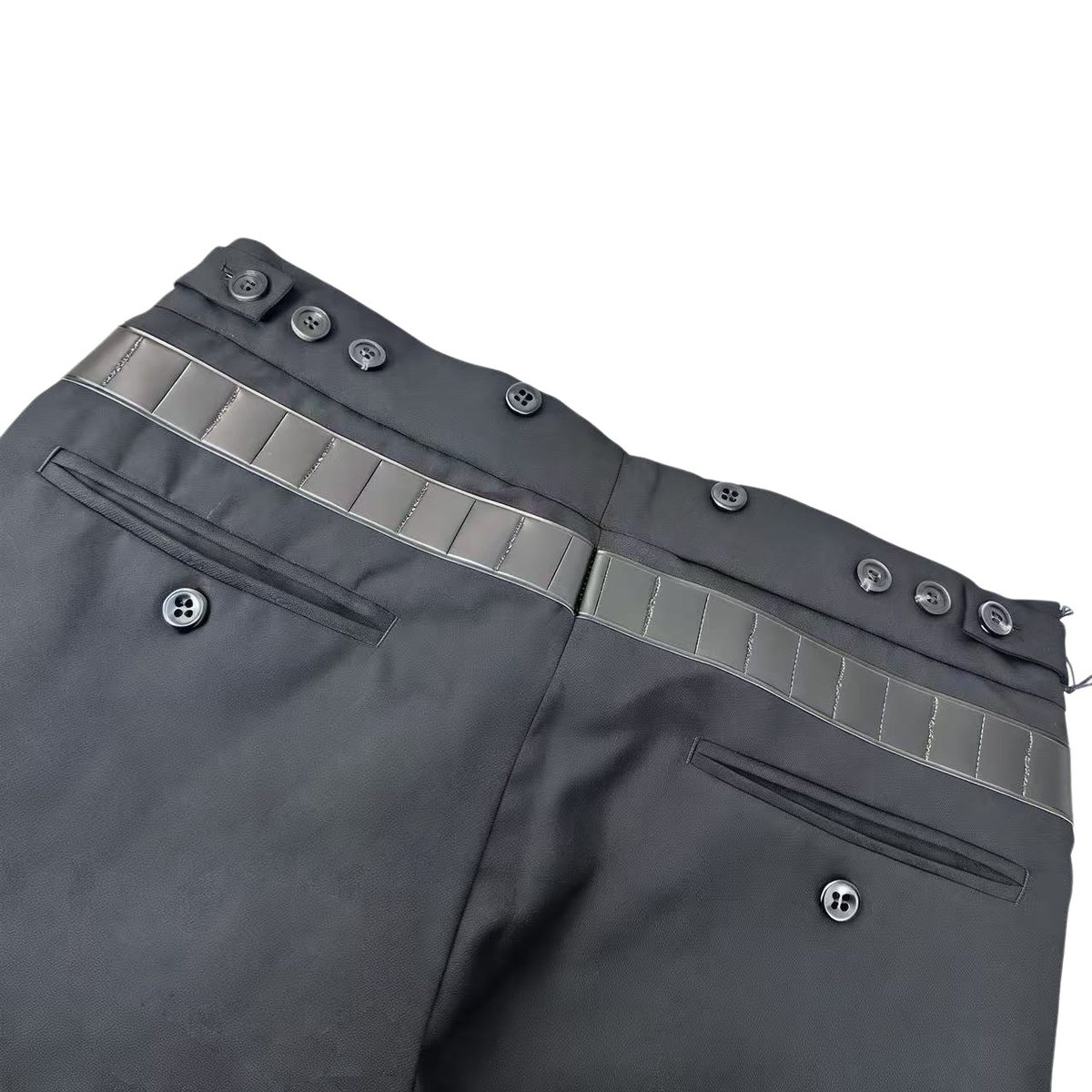 Prada Leather Waist Belt Trousers