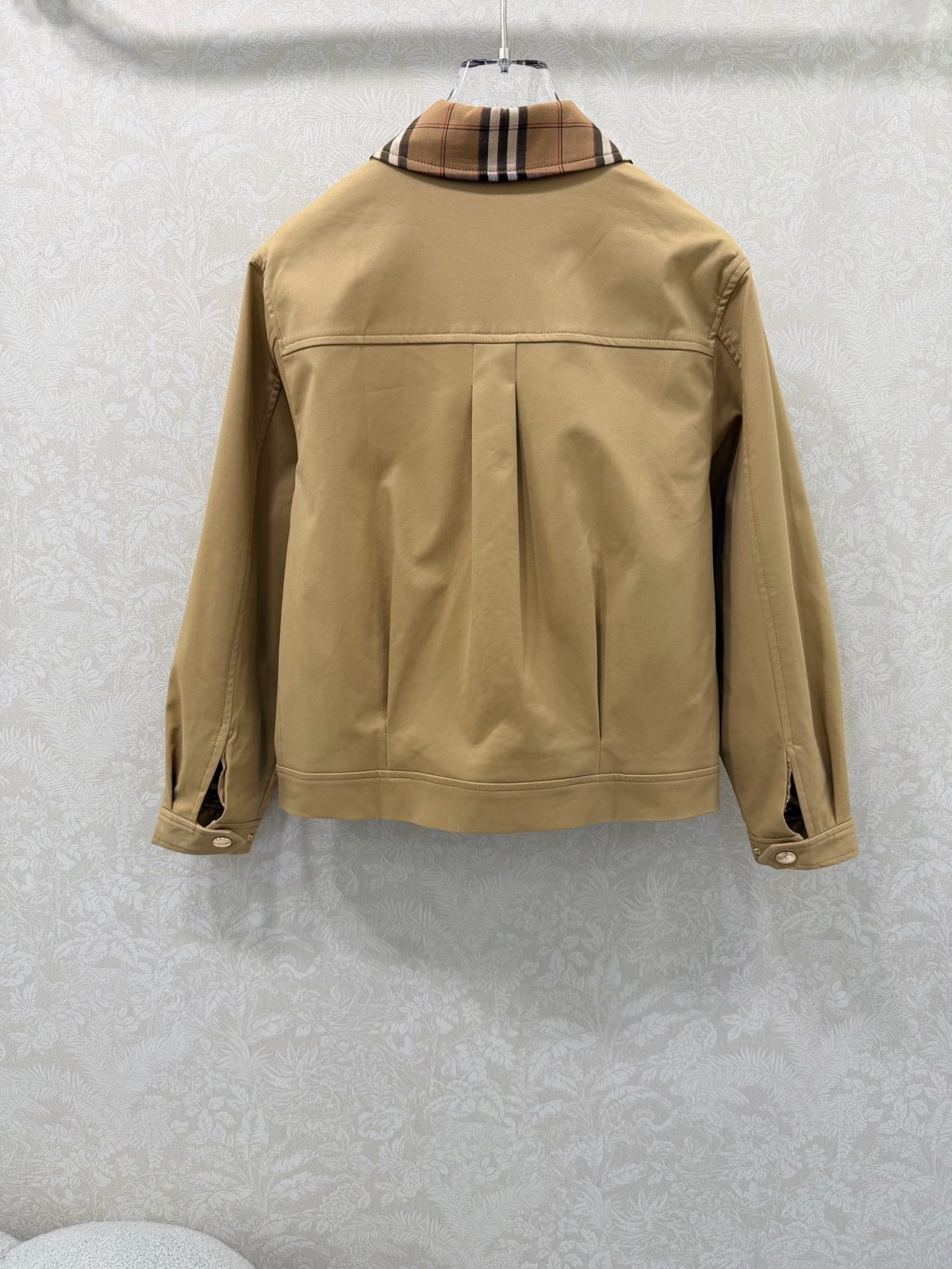 Burberry Vintage Check Collar Harrington Jacket