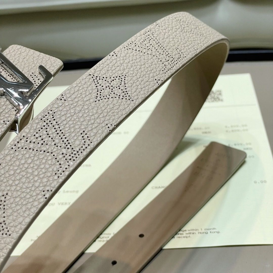 Louis Vuitton Monogram Perforated Leather Belt