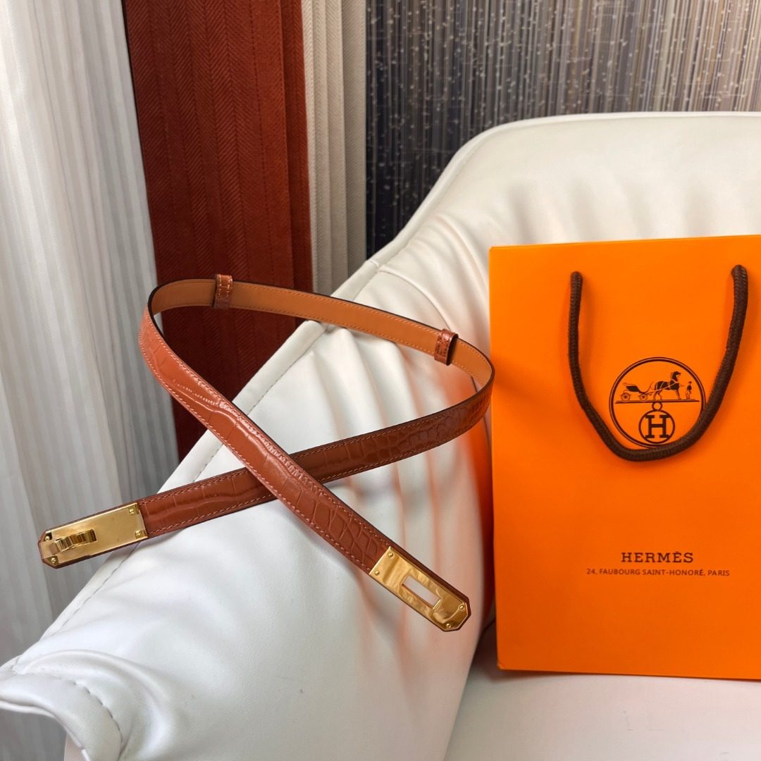 Hermès Crocodile Leather Crossbody Strap