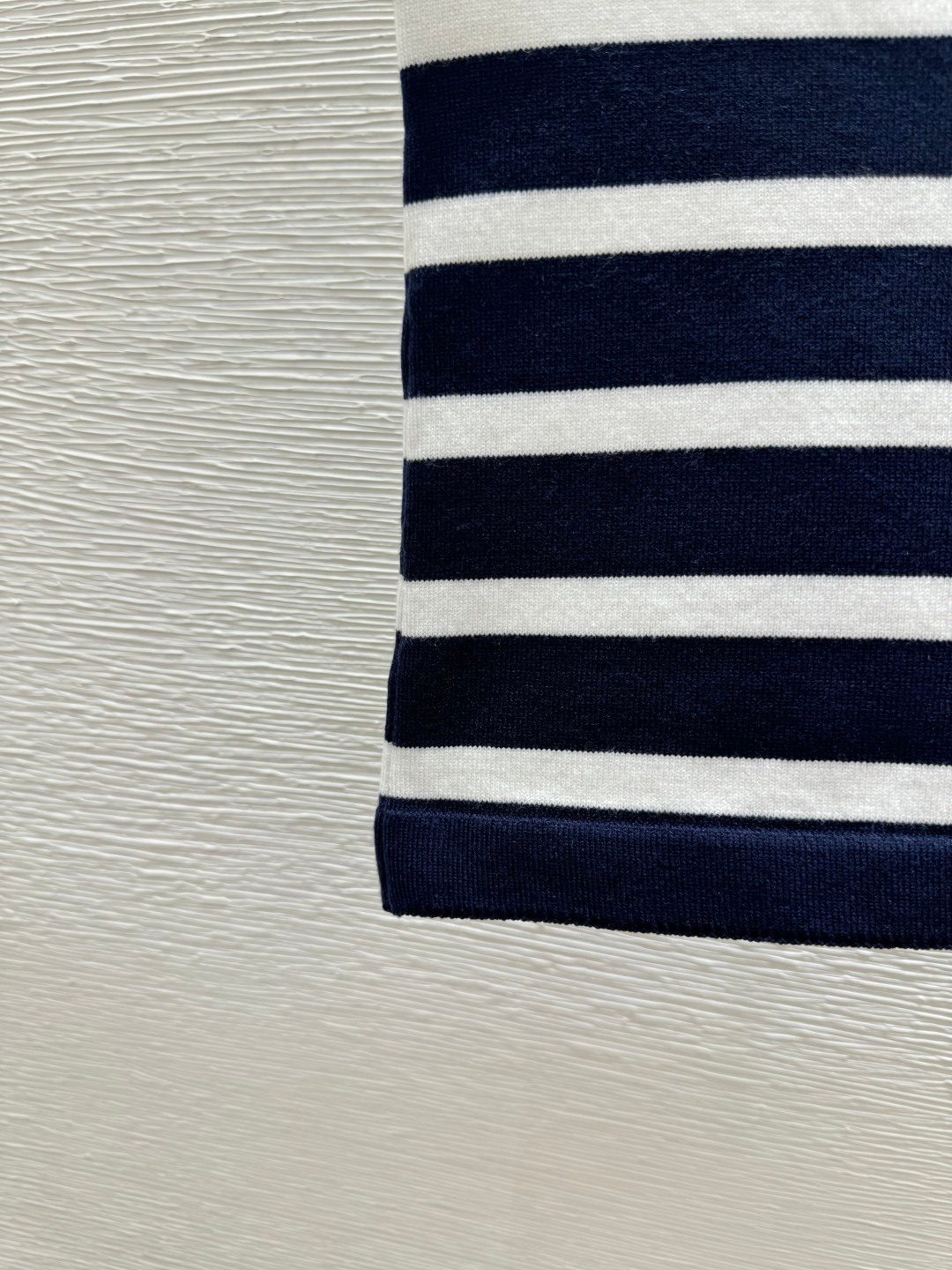 Striped Navy and White Crewneck Sweater