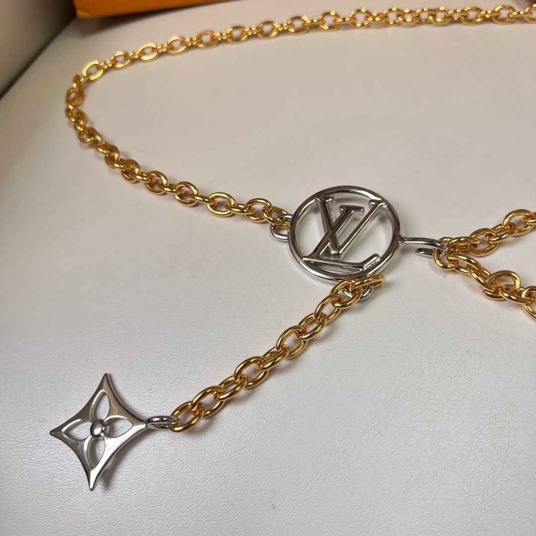 Louis Vuitton Gold Chain Belt with Charms