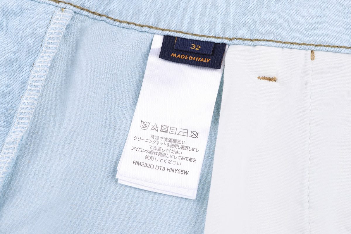 Louis Vuitton Embroidered Denim Cargo Shorts