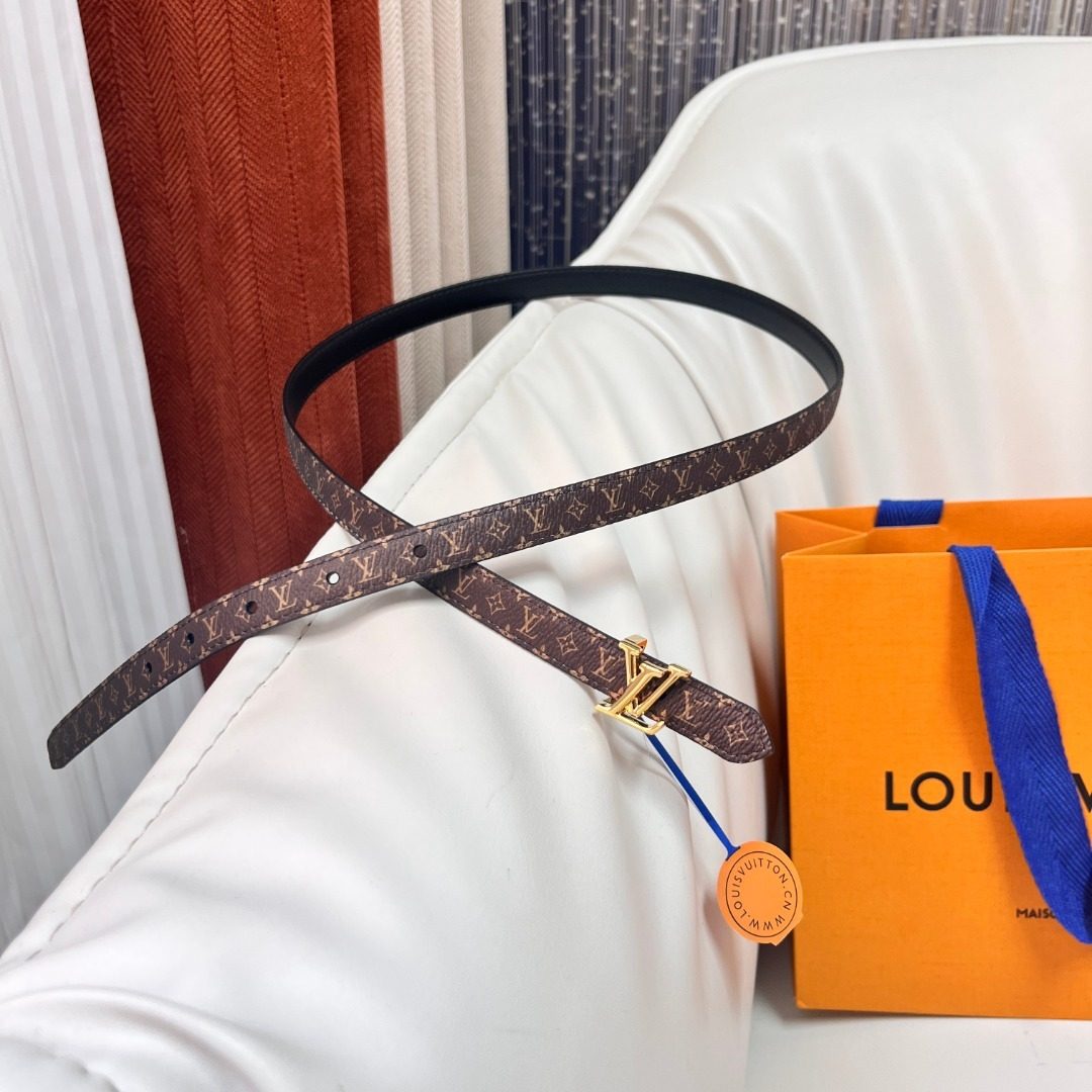Louis Vuitton Monogram Canvas Leather Belt