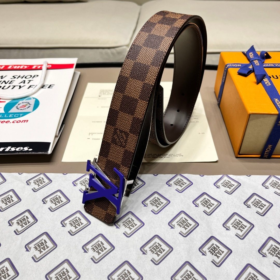Louis Vuitton Damier Reversible Leather Belt