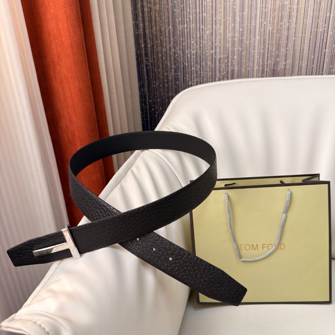 Tom Ford Black Leather Belt