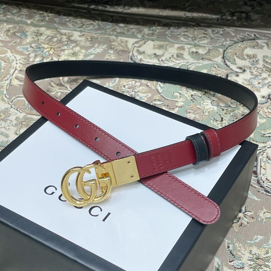 Gucci GG Marmont Leather Belt