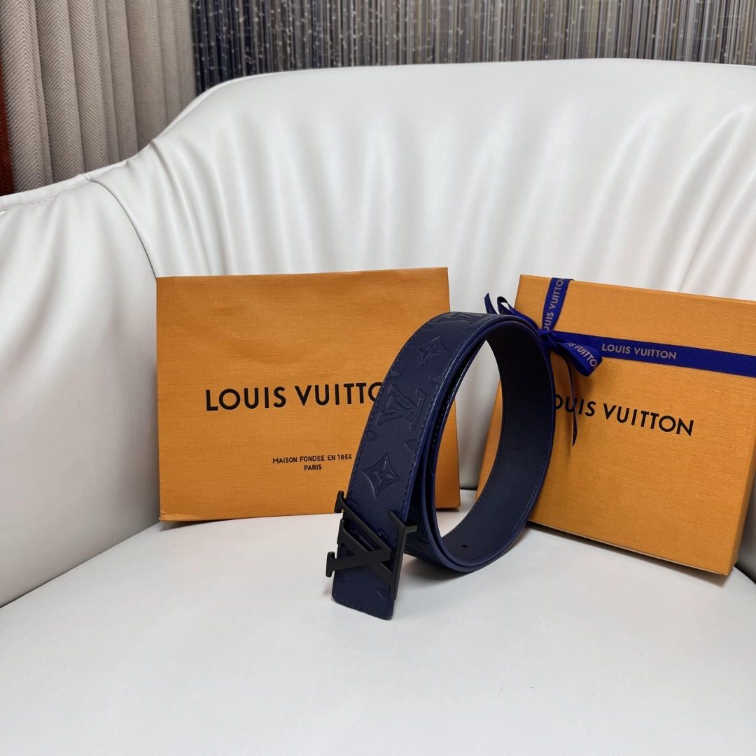 Louis Vuitton Monogram Embossed Leather Belt