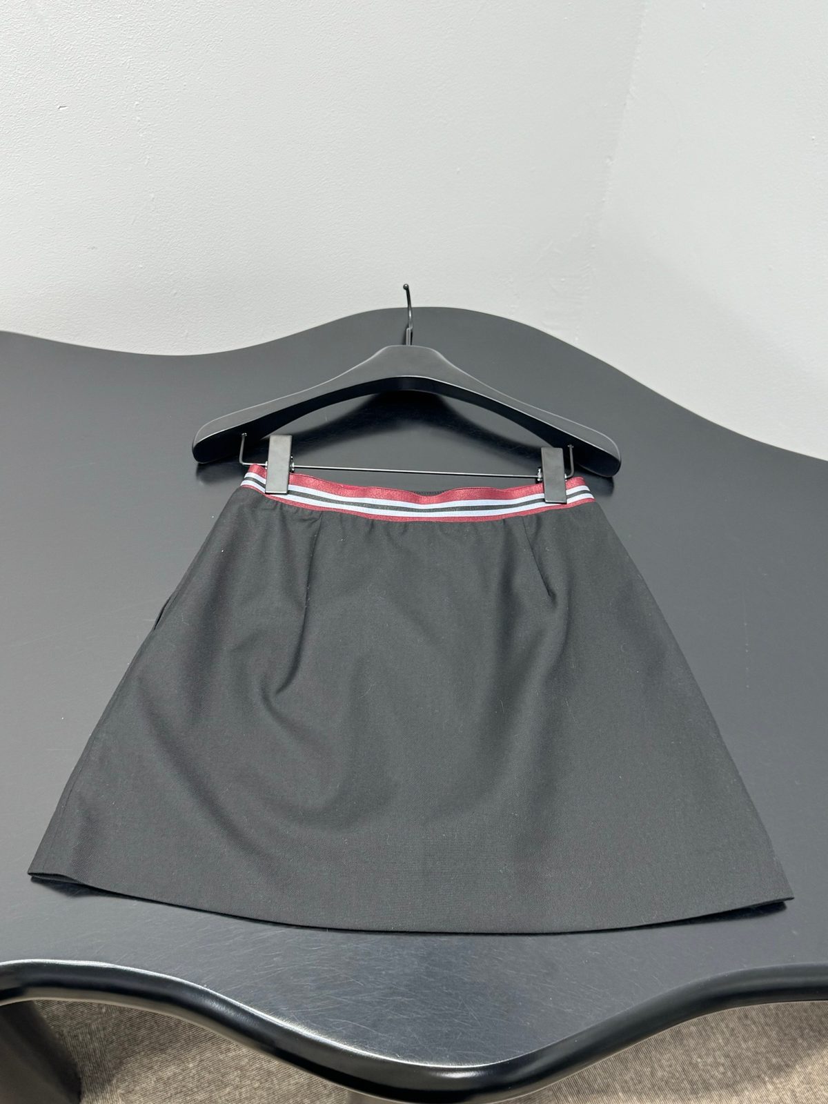 Prada Men's Grey Wool Skirt