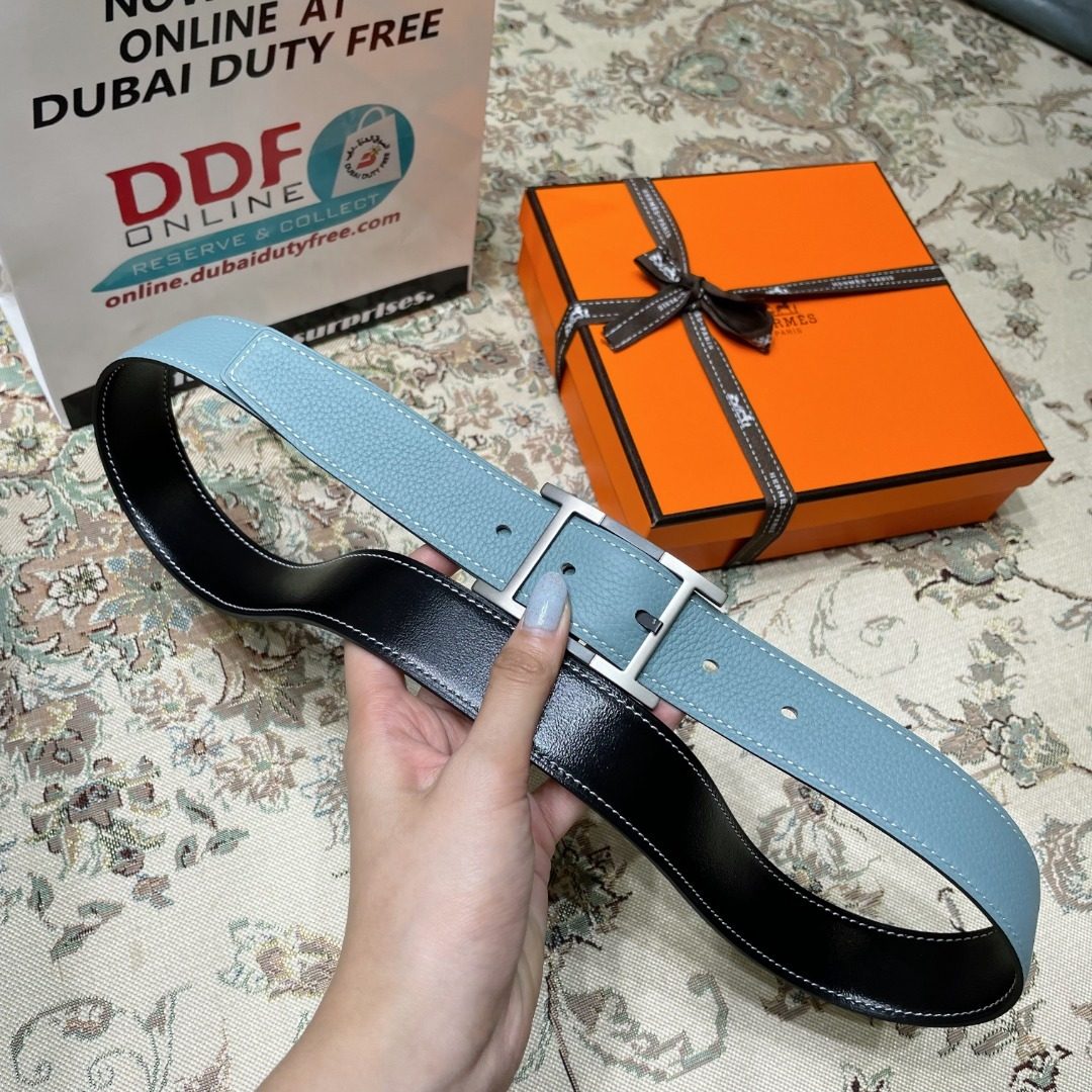 Hermès Leather Reversible Belt