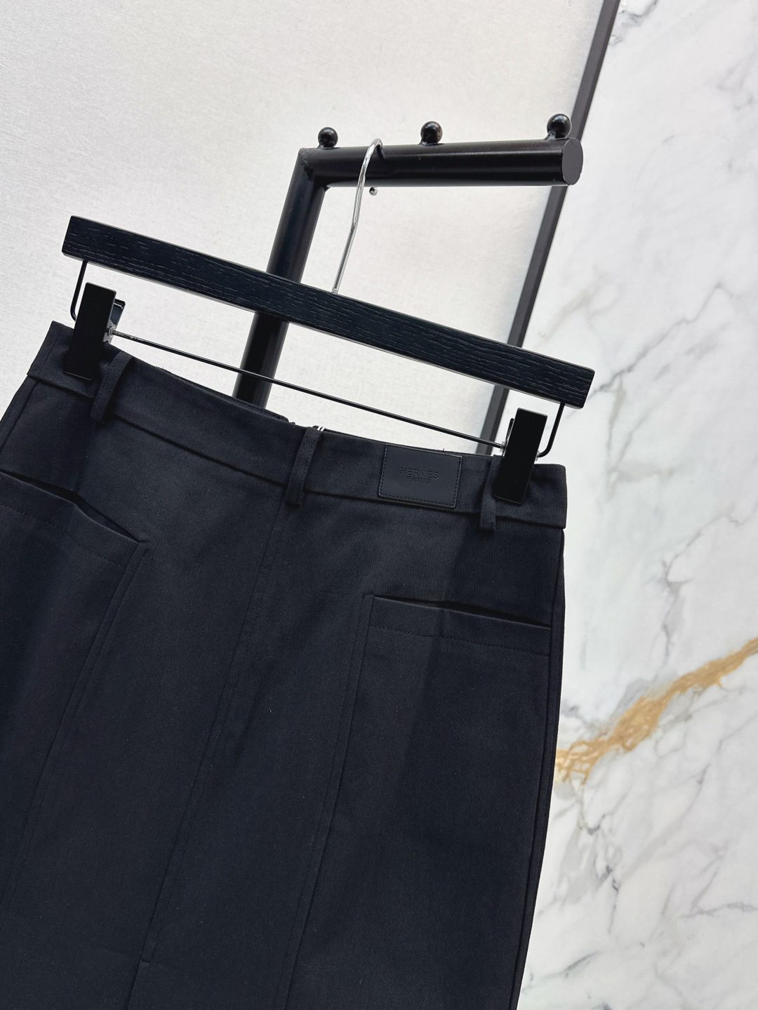 Luxury A-Line Mini Skirt with Front Slit