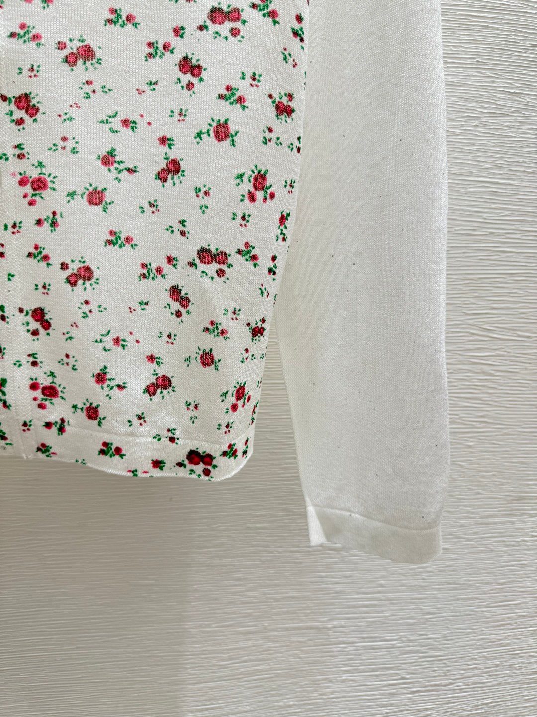Floral Print Crewneck Sweater
