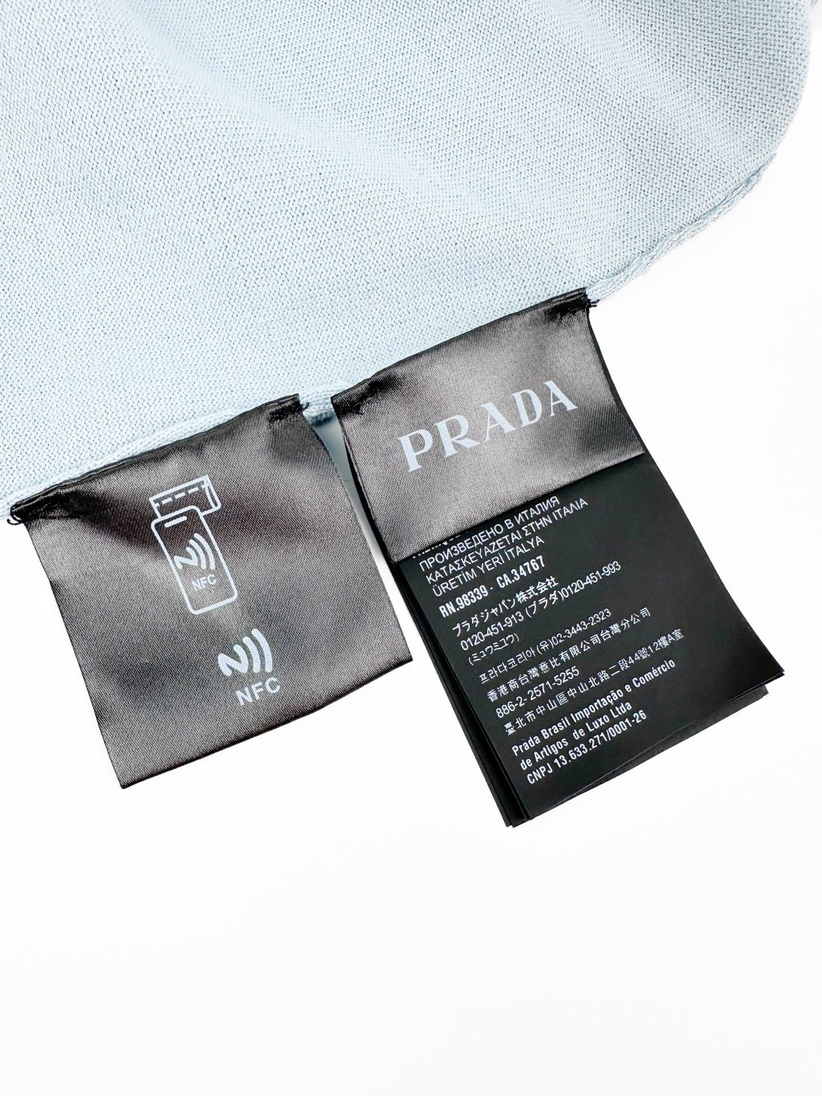 Prada Embroidered Logo Polo Shirt