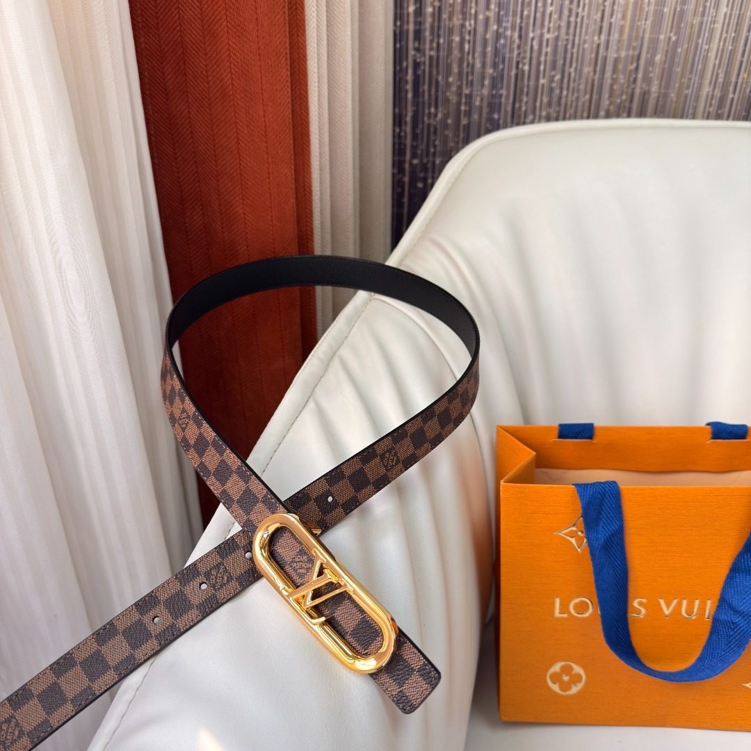 Louis Vuitton Damier Reversible Leather Belt