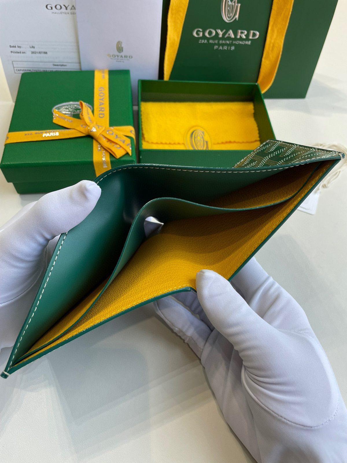 Goyard Paris Leather Bifold Wallet