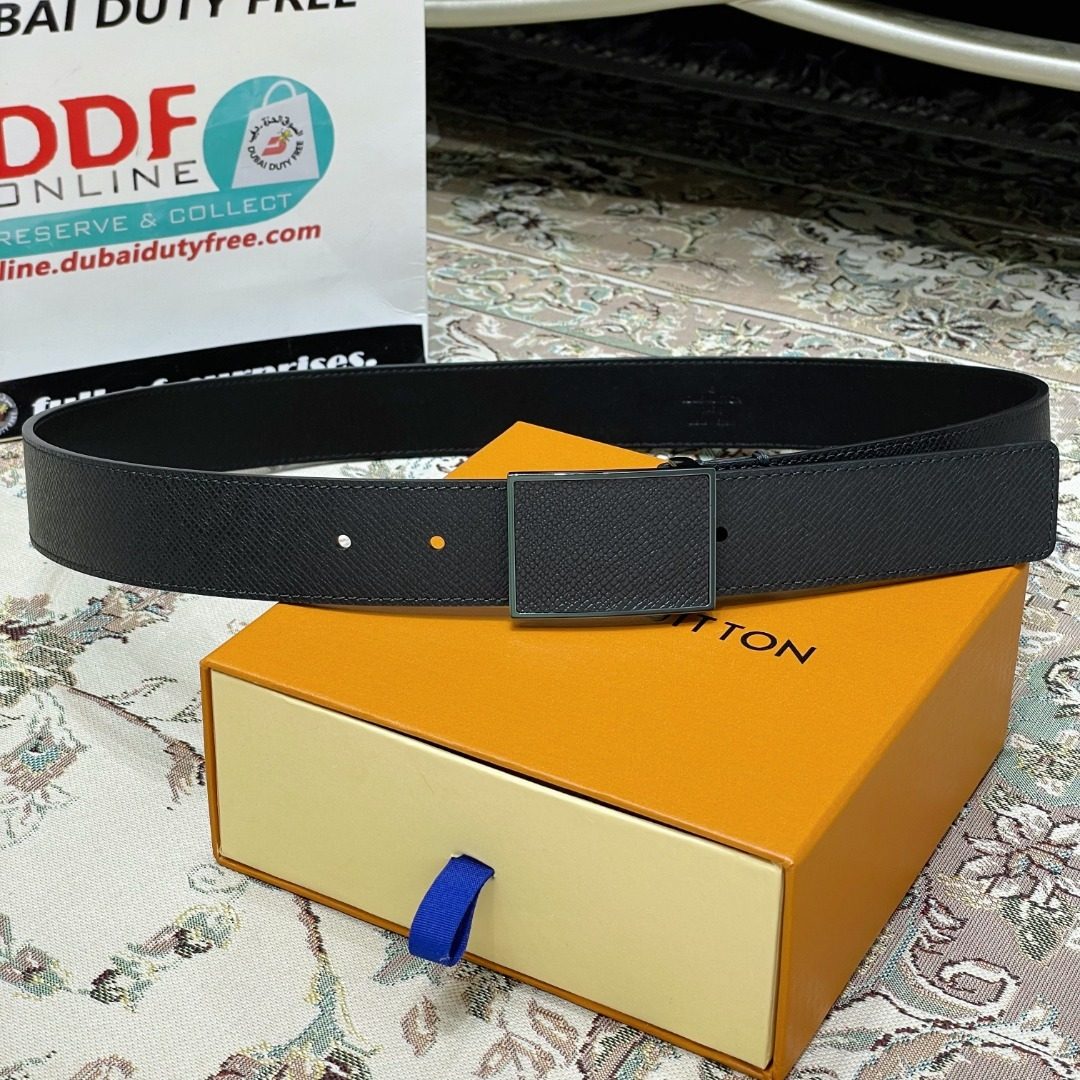 Louis Vuitton Damier Graphite Leather Belt