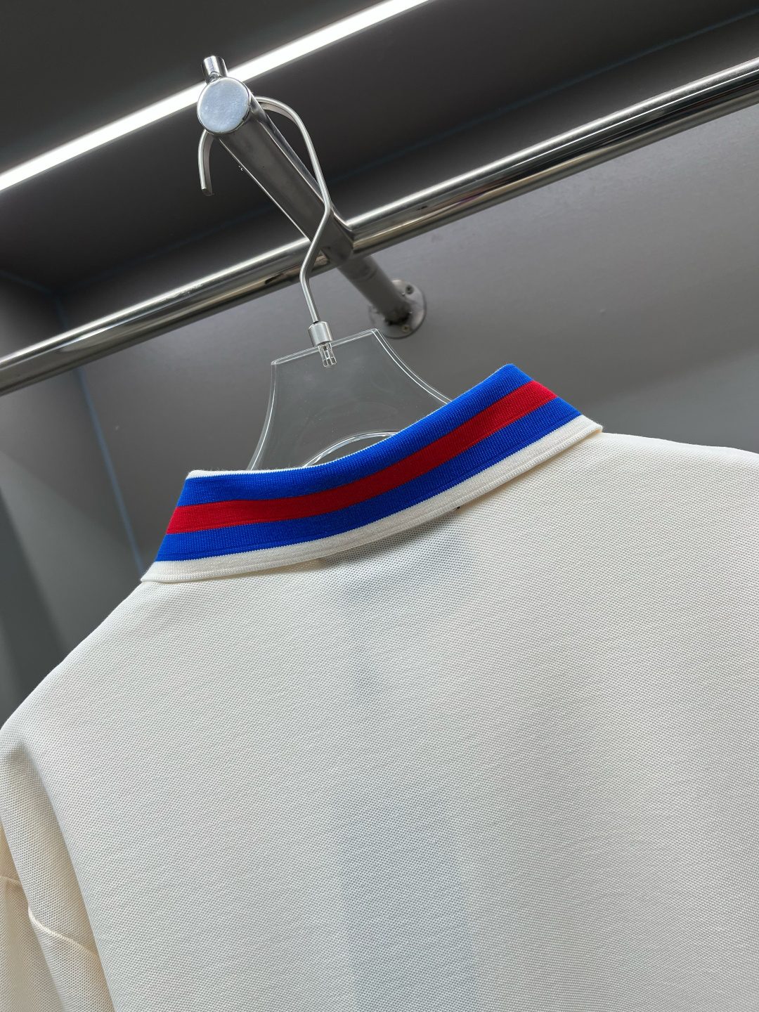 Burberry Striped Collar Polo Shirt